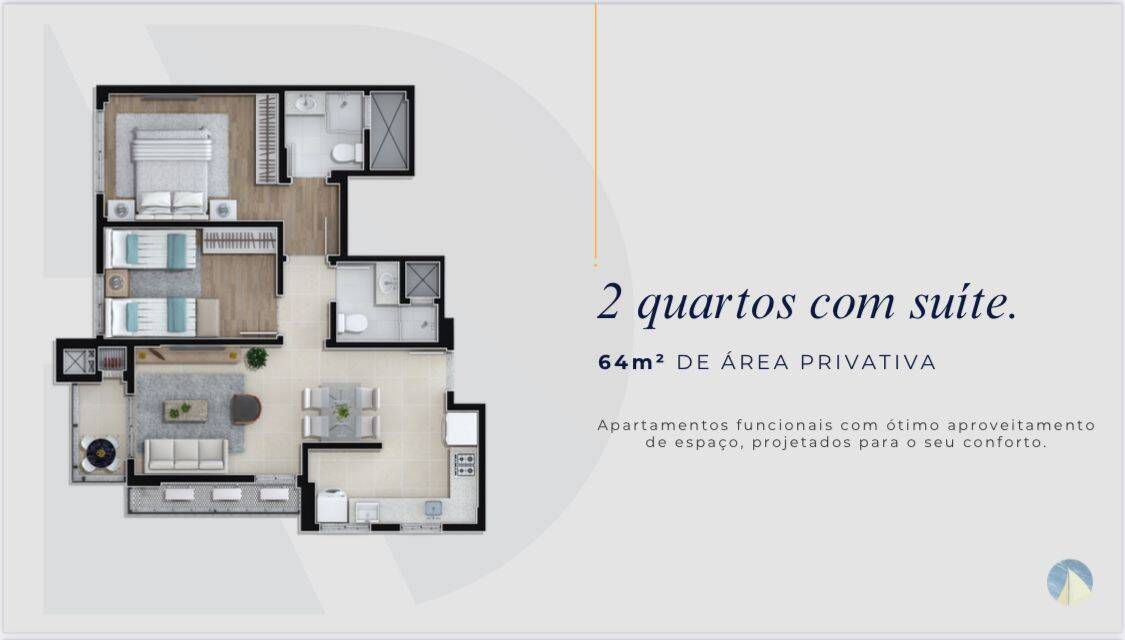 Apartamento, 2 quartos, 64 m² - Foto 4